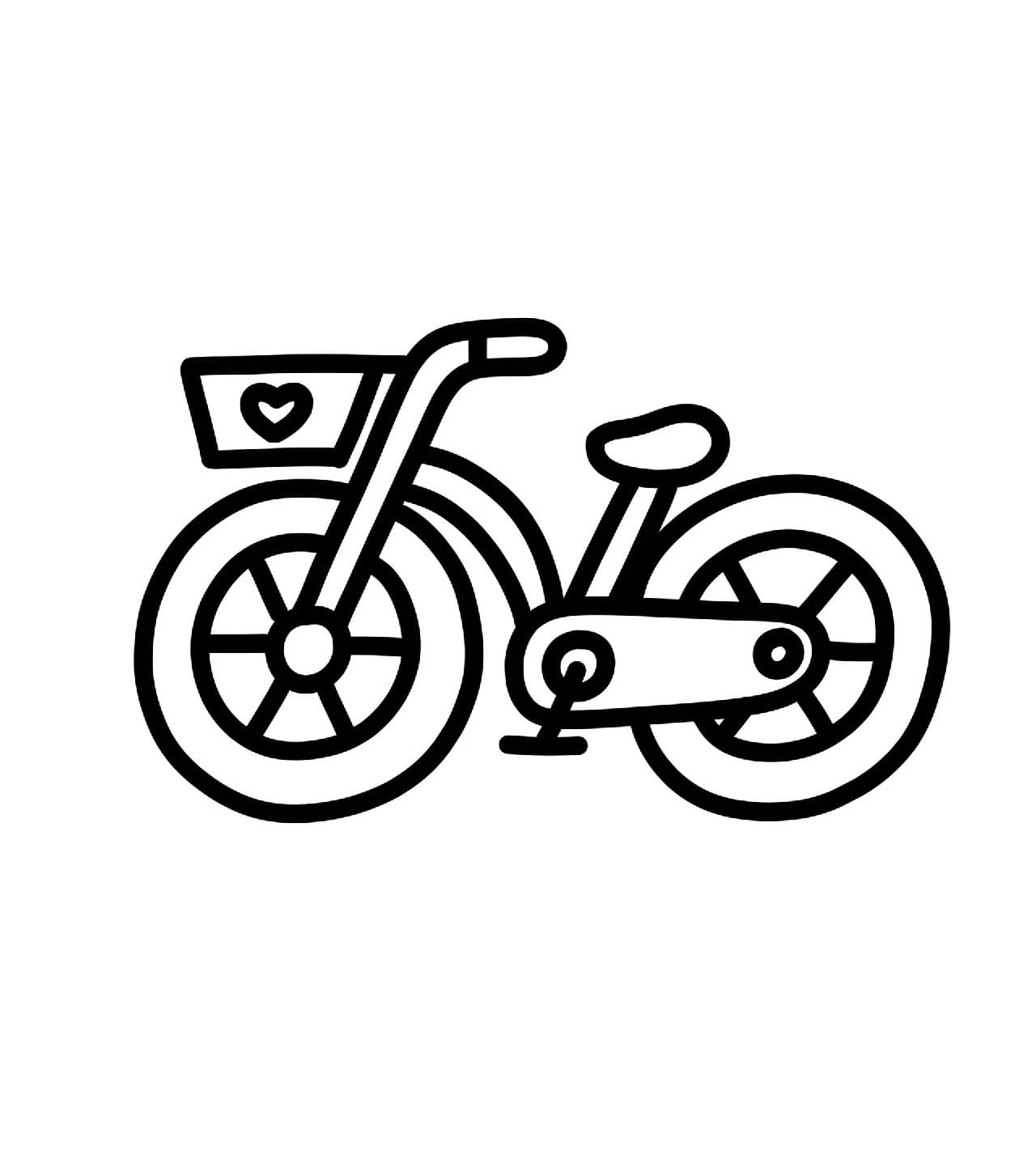 bicycle with love pattern