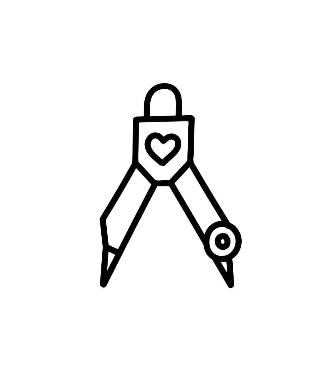 circle gauge with heart pattern