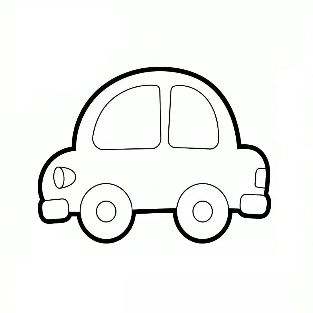 compact car coloring pictures