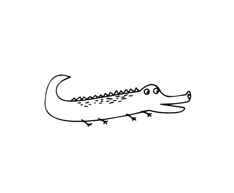 crocodile on the crawl
