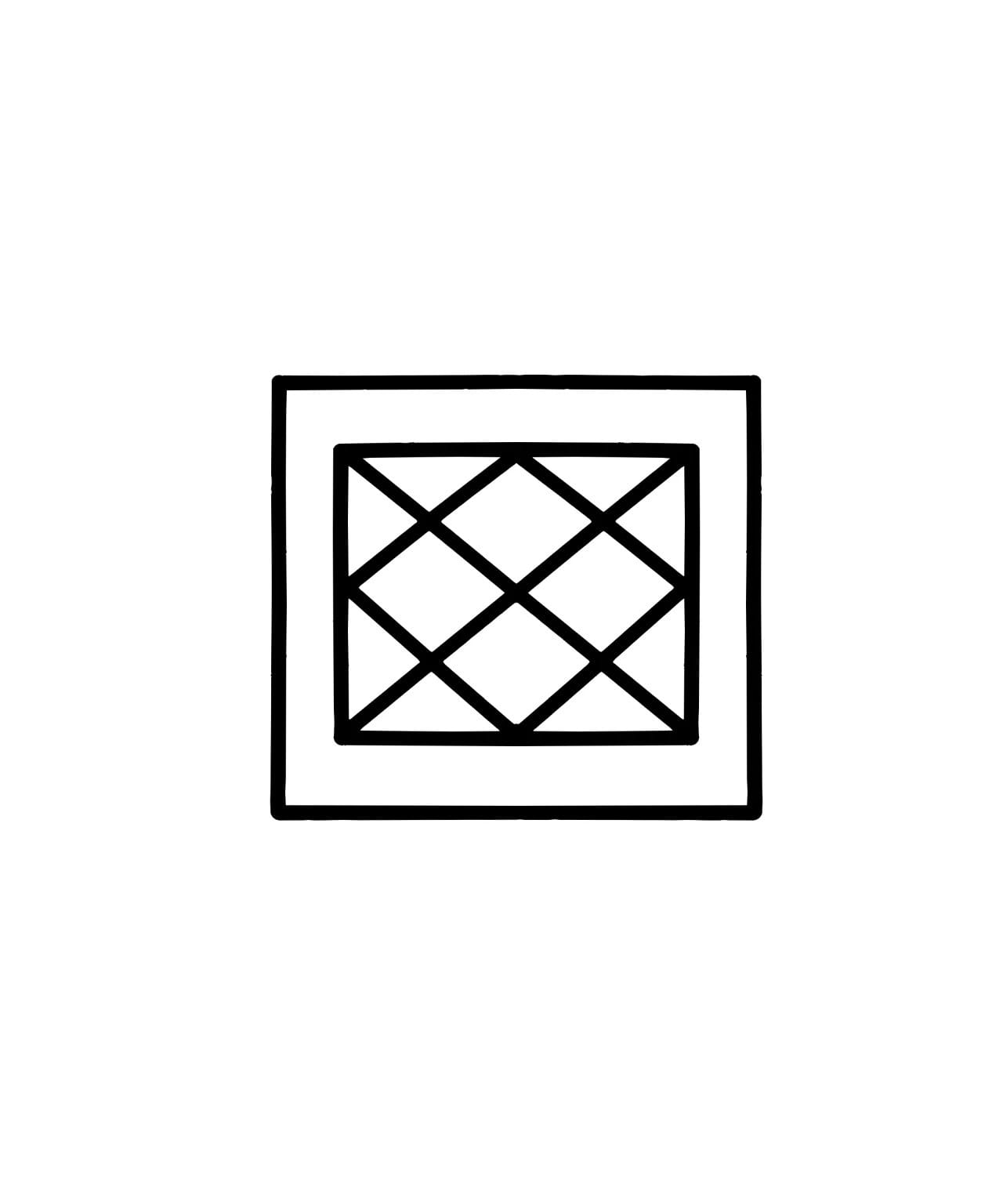 diamond paned window