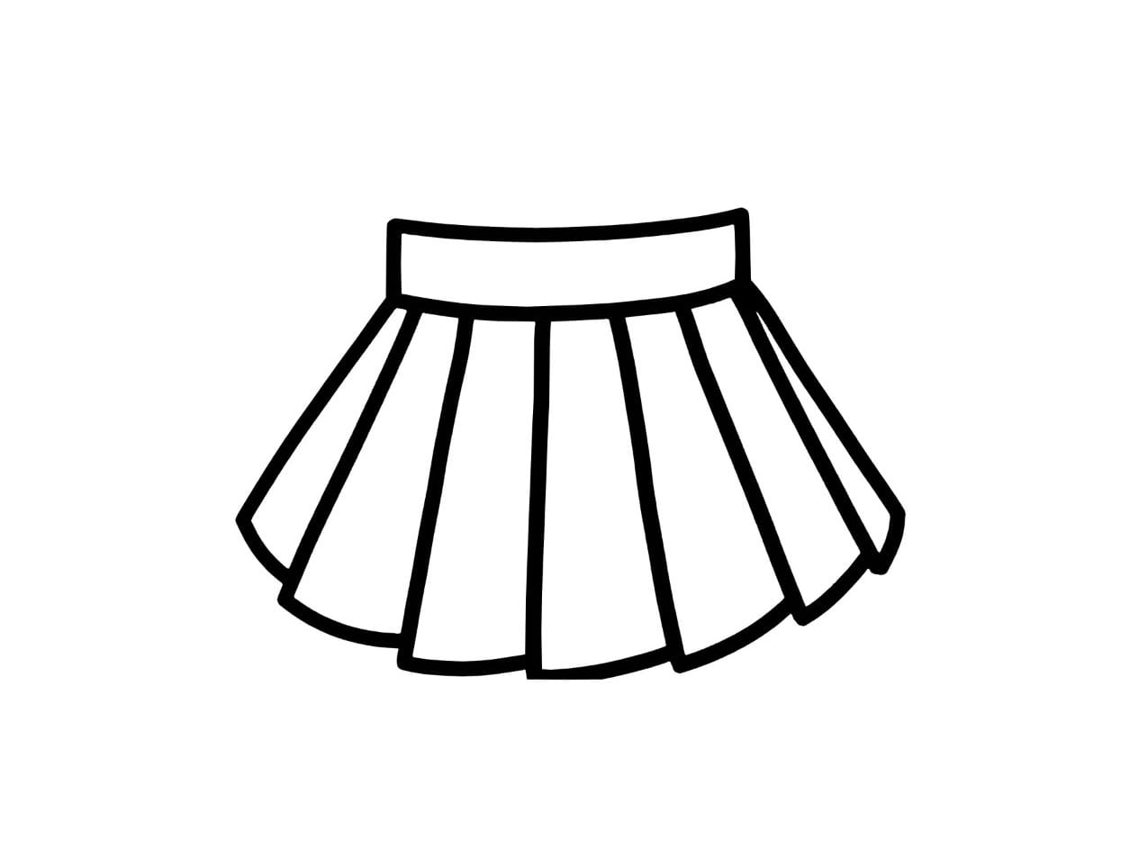 pleated skirt