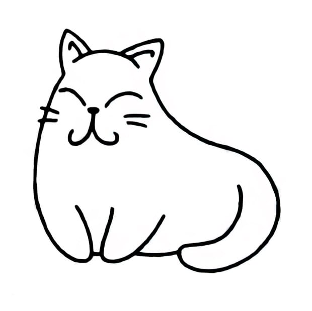 smiling fat cat