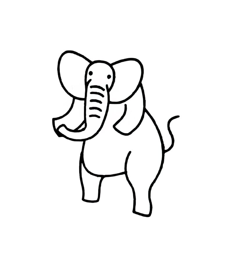 standing elephant
