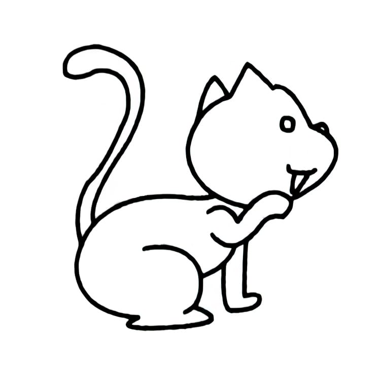 the cat that pleases coloring pictures